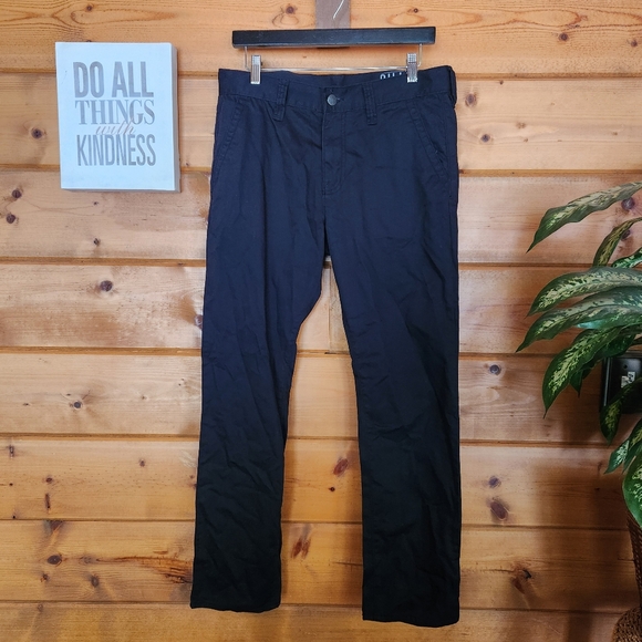 Bullhead Dillon Skinny Pants Chinos Navy Blue Slacks Mid Flat Front Sz 32 X 29"‎ - Picture 1 of 9